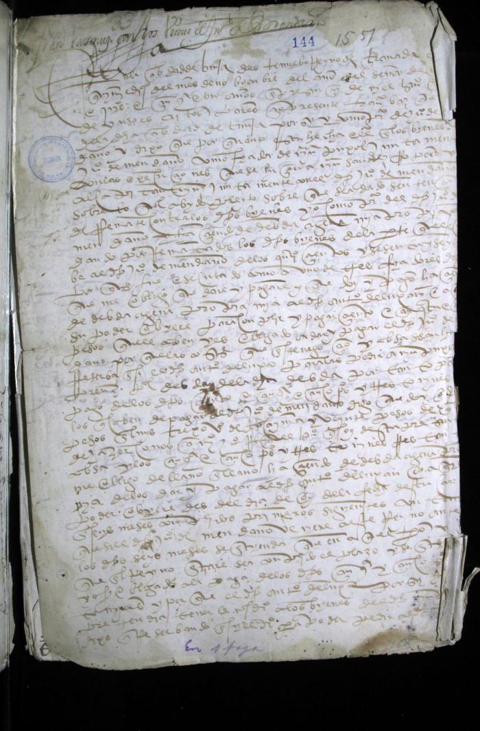 Juicio civil de Francisco Vásquez contra los bienes de Juan Mendoño como fiador de Juan Sánchez