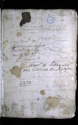 Mortuoria con testamento de don Pedro Núñez Cabrera