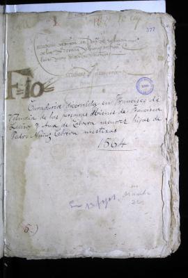 Curaduría discernida en Francisco de Velandia de las personas y bienes de Francisca