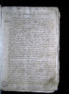 Mortuoria con testamento de Diego Rincón (conquistador)