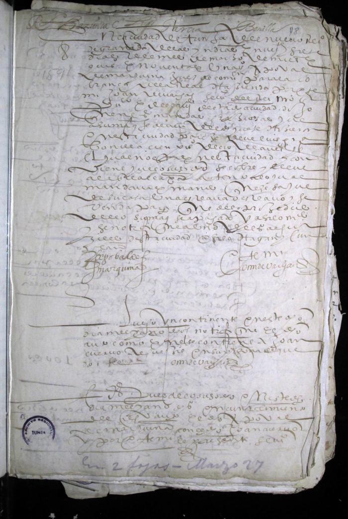Juicio civil de Cristóbal de Marquina