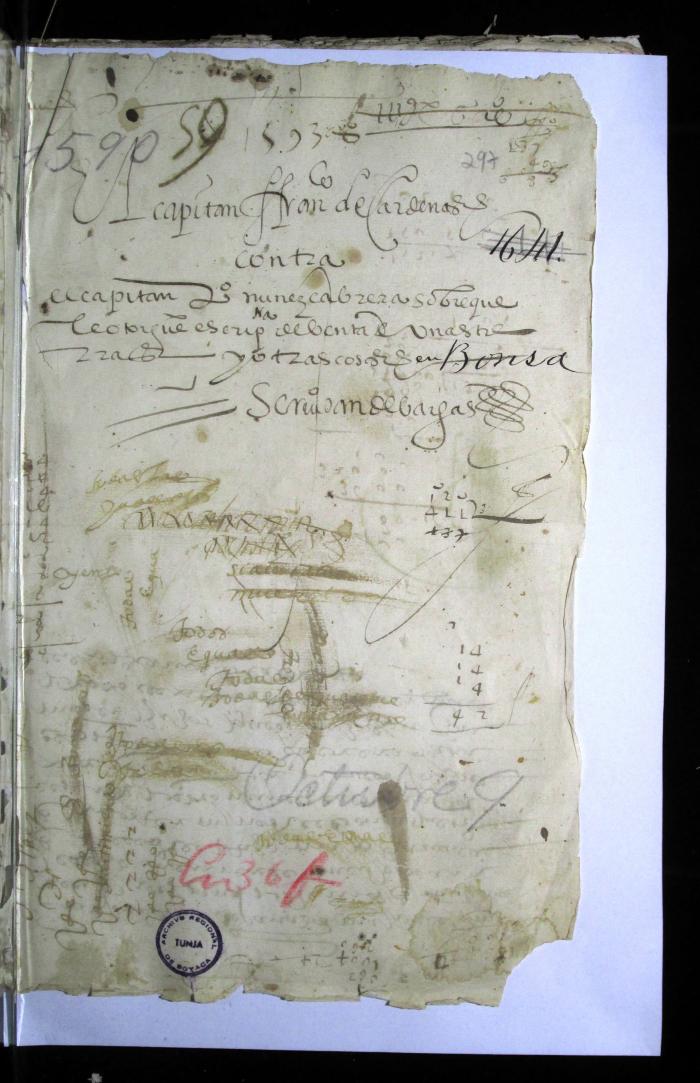 Juicio civil del capitán Francisco de Cárdenas