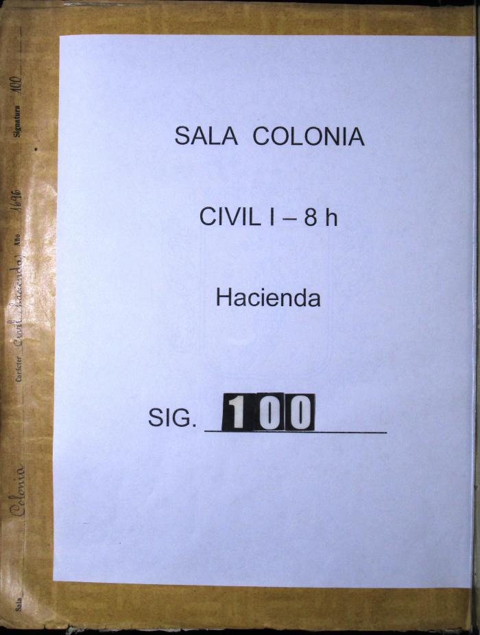 Recibo que Paredes da al Contador de los vales…