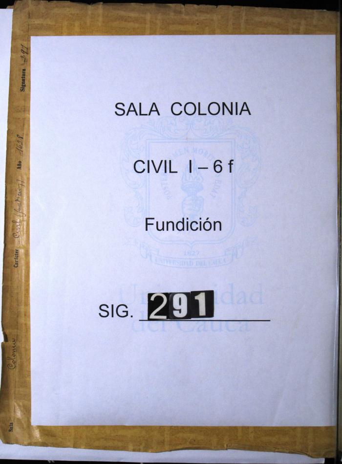 Libro de derechos y quintos reales a cargo de…