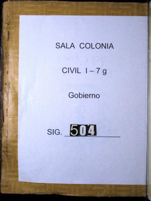 Auto del Gobernador para que los Oficiales Reales habiliten…