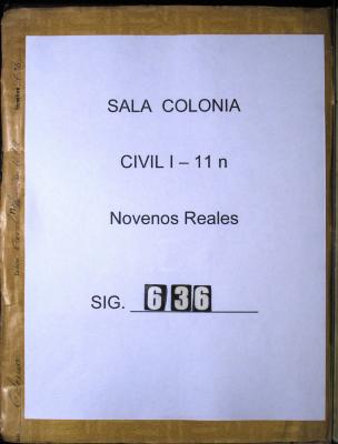 Remate que del maíz perteneciente a los Reales novenos…