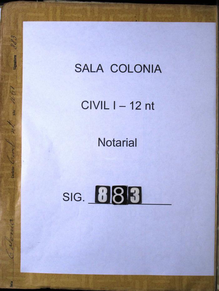 Testamento otorgado por Arias…