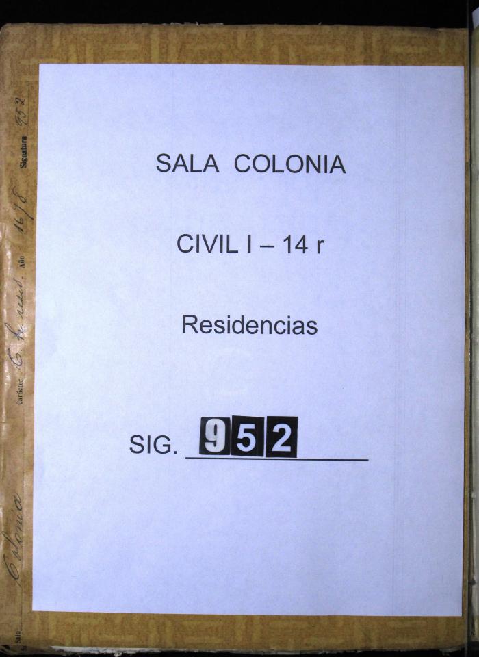 Despacho del Gobernador y Juez de Residencia de su…