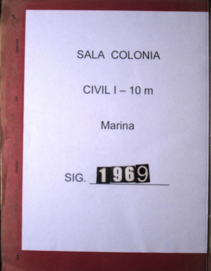 Registro del chinchorro San Luís Gonzaga…