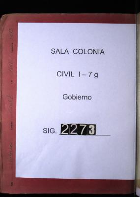 Auto del Gobernador para que los 127 patacones 6…