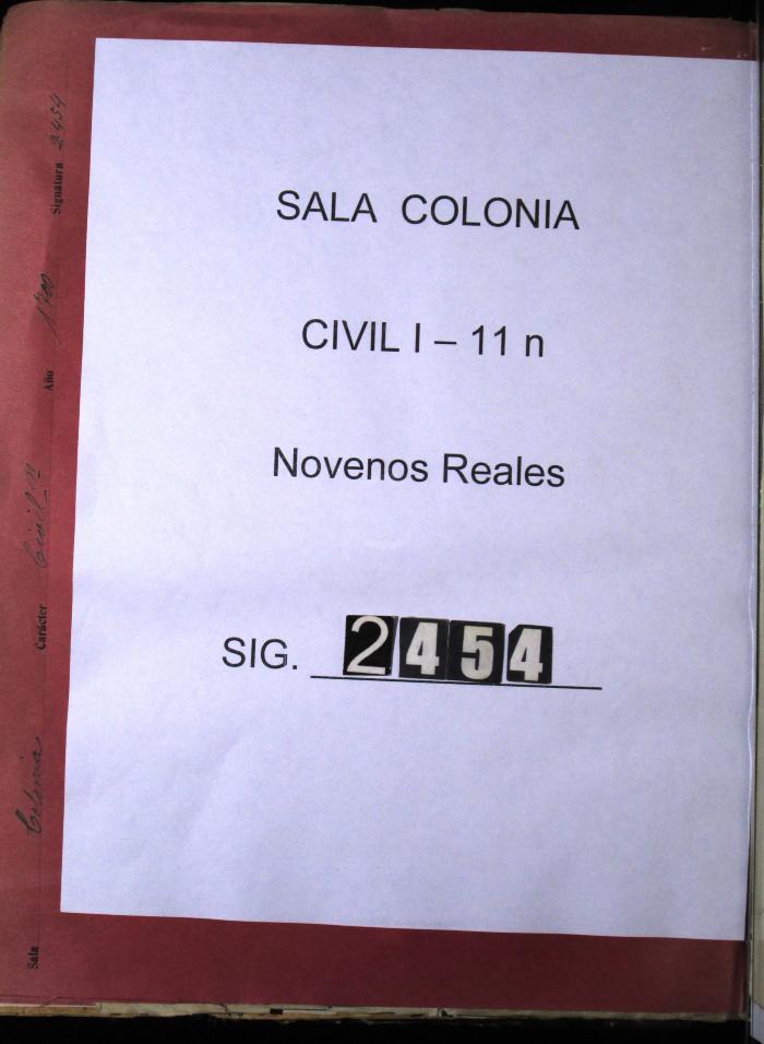 Carta de Don Luís Antonio al Contador…