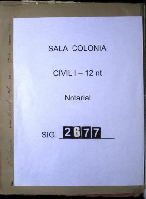 Escritura de Camargo y su mujer para garantizar el…