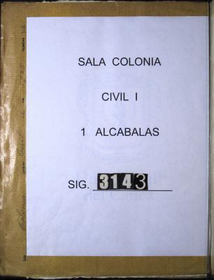 Copia del Cuaderno de alcabalas del año de 1725…