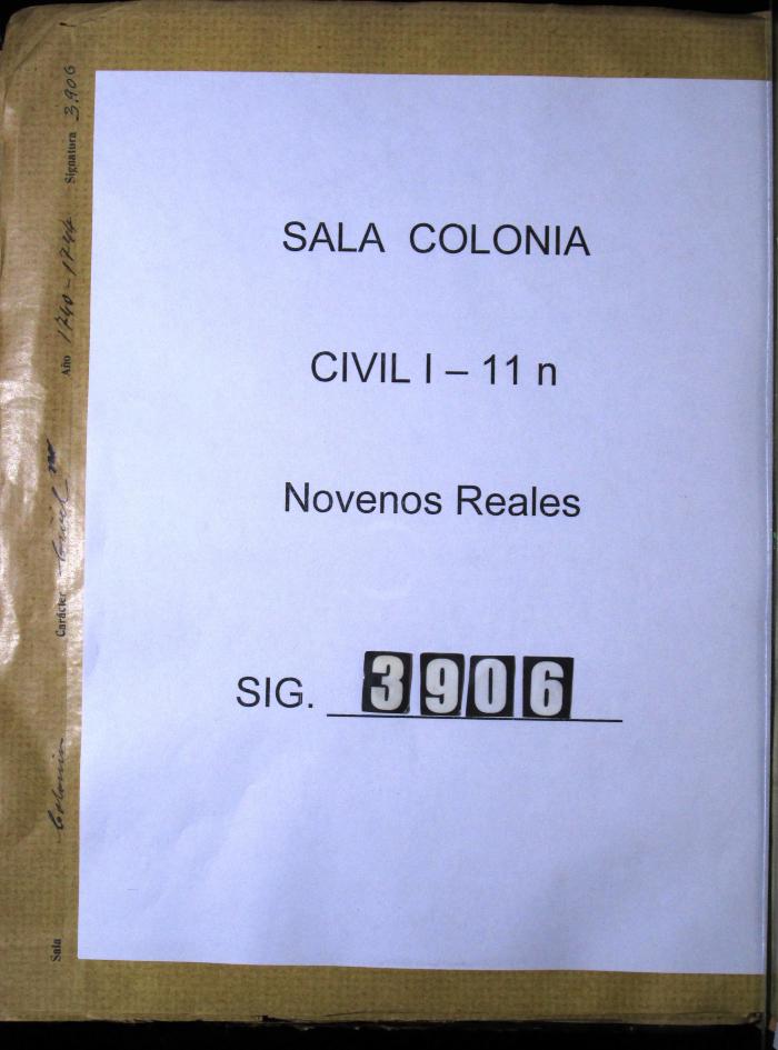 Cuenta y relaciones juradas que presenta el Chantre…