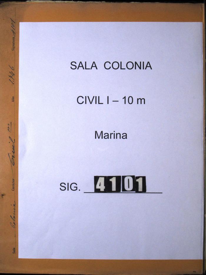 Registro de la chata denominada Nuestra Sra…