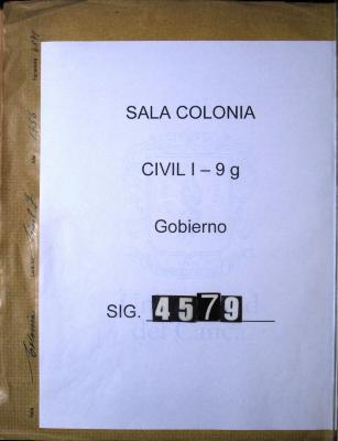 Ordenes de los Oficiales Reales a Robledo para el…