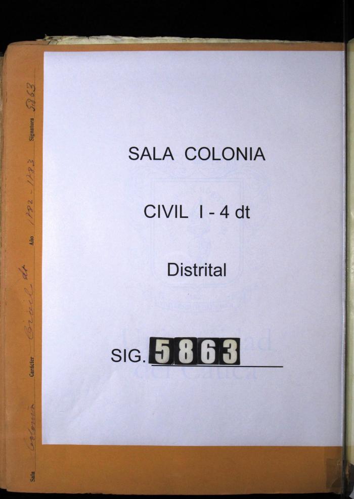 Libro común de propios del año de 1782 a…