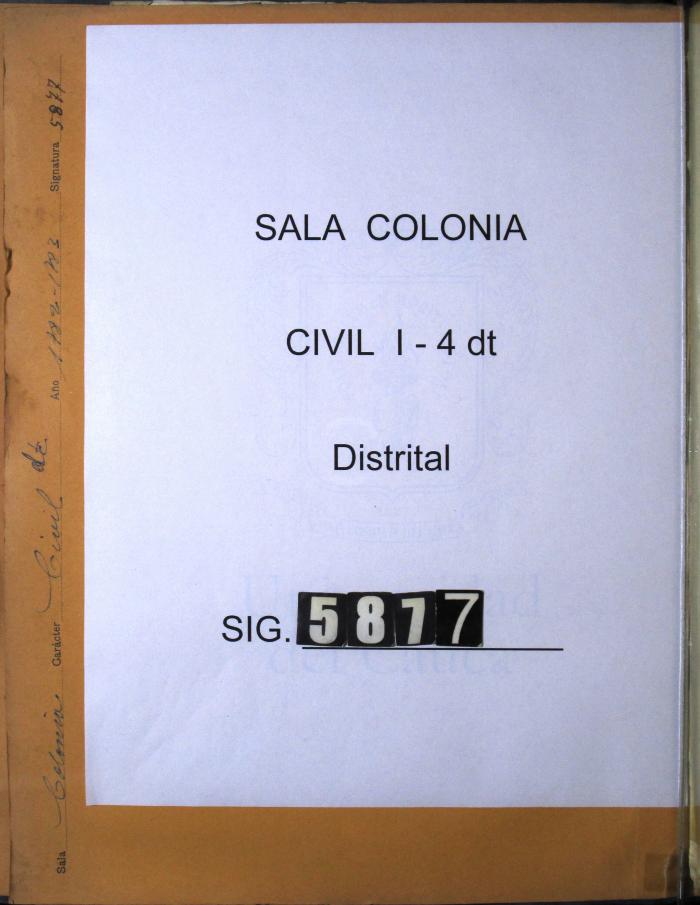 Comprobantes de lo pagado por el Mayordomo el año…