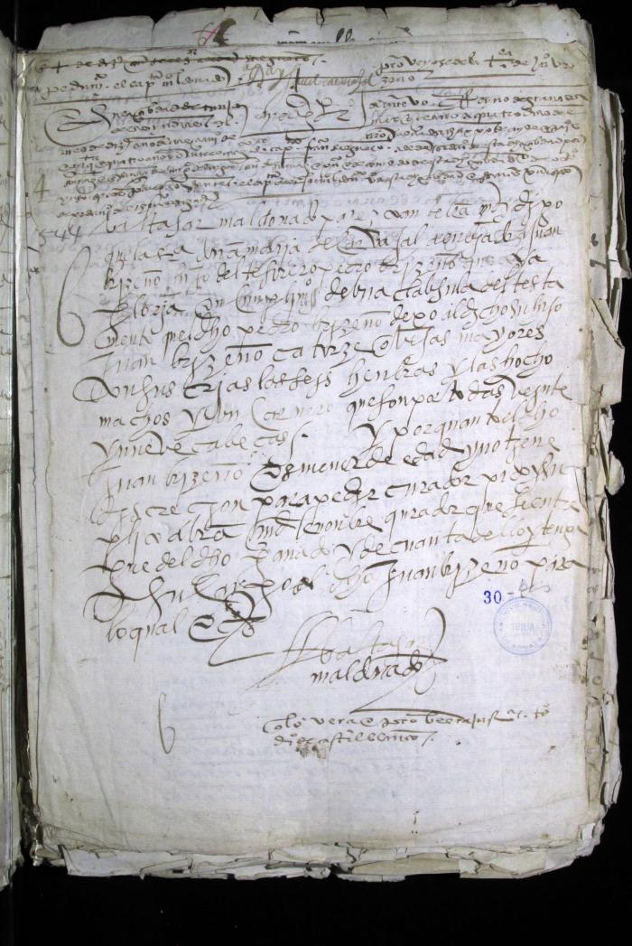 Embargo de los bienes del menor Juan Briceño