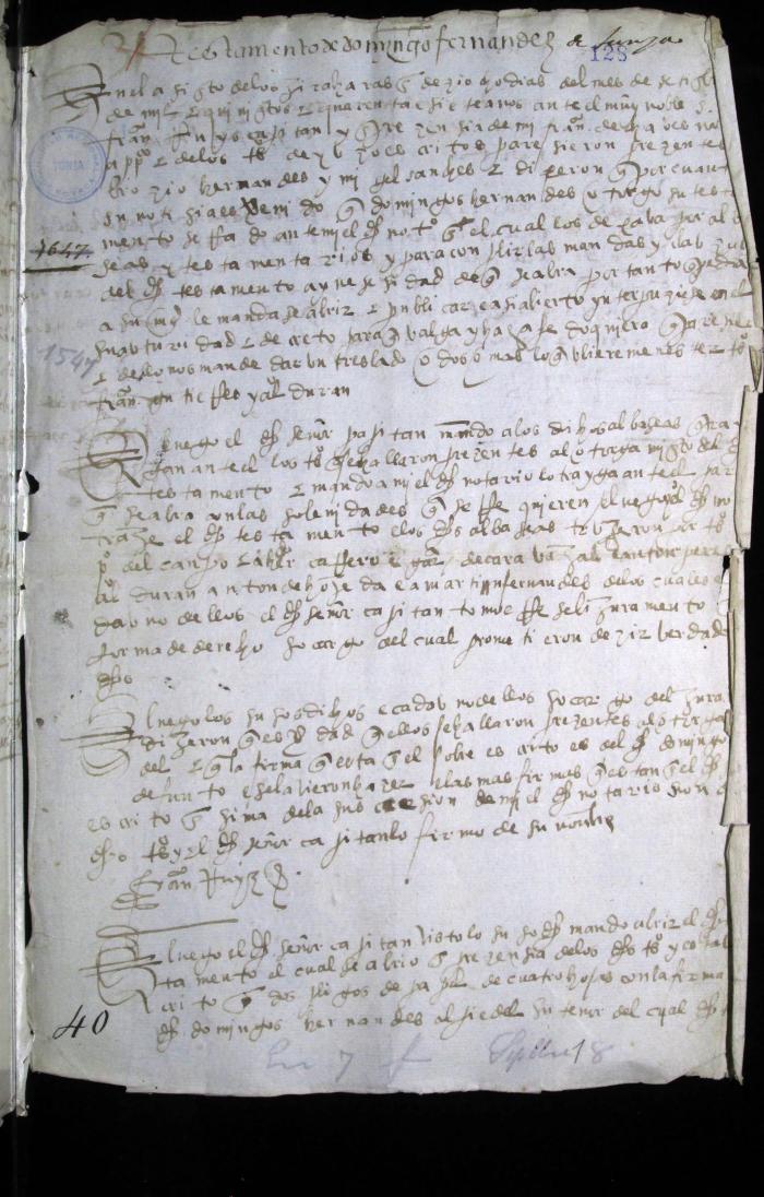 Testamento de Domingo Fernández